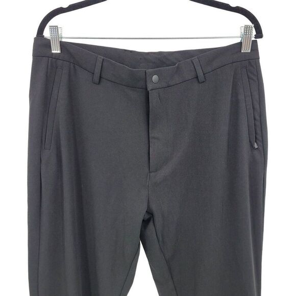 MSX Michael Strahan Black 4-Way Stretch Pants L Quick Dry Drawstring Activewear - Picture 4 of 11